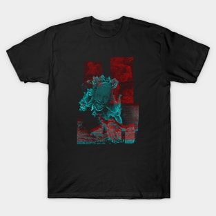 Digital Glitch Art Cursed Internet Image Design #6 T-Shirt